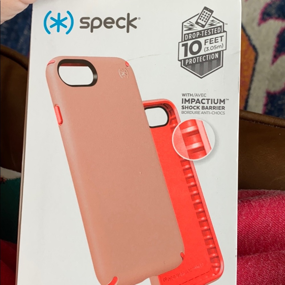 Speck iPhone 7 case- pink and orange